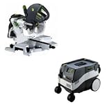 Festool KS 120 Dual Compound Sliding Miter Saw + CT 22 E Dust Extractor Package