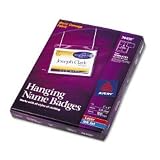 Avery Insertable 3 x 4 Inch White Name Badges 100 Count (74459)