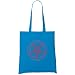 Pentagram Organic Fashion Tote, Bright Blue