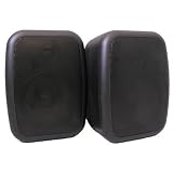 New Indoor or Outdoor Weatherproof HD Mountable Black Speakers with 6.5 Woofers TS6ODB