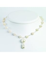 Sterling Silver Freshwater Cultured Pearl 17in Necklace