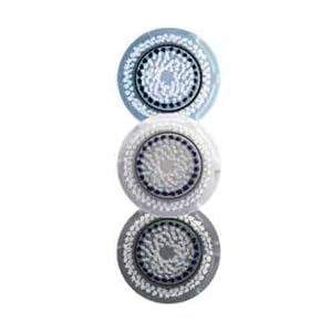 CLARISONIC Brush Heads Available: Delicate (Blue), Sensitive (White), Normal (Gray)