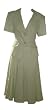 Spago 2pc Pinstripes Light Green Skirt Suit (Size 6)