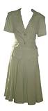 Spago 2pc Pinstripes Light Green Skirt Suit (Size 6)