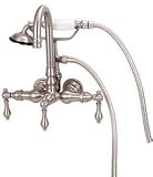 World Imports Elizabethan Classics TW04SN Tub Filler With Gooseneck Spout, Handshower And Metal Leve 31qmV4Ie4qL. SL160 World Imports Elizabethan Classics TW04SN Tub Filler With Gooseneck Spout, Handshower And Metal Leve