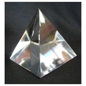 Clear Crystal Pyramid