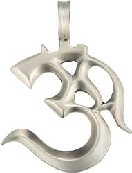 BICO AUSTRALIA JEWELRY (E19) OM - HINDU RESONDANT SOUND OF CREATION - Comes with a Generic 18 inch (to 20in) Adjustable 4mm Black Rubber Necklace.