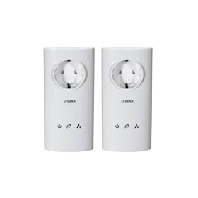 D-link - DHP-P307AV - Kit de 2 Adaptateurs CPL HD avec prise int�gr� - 200 Mbps