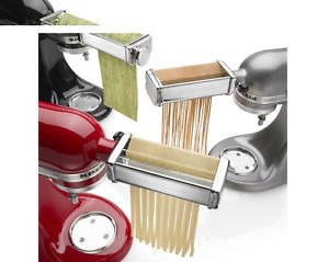 Kitchenaid Kpra Pasta Roller Cutter Maker 3-piece Stand Mixer Attachment Set New Fast Shipping By Fedex