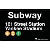 Yankee Stadium 11x17 Steel Subway Sign