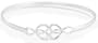 Sterling Silver Celtic Love Knots Hook Bangle Bracelet, 7.5"