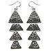 Earrings In Sterling Silver Indian Jewelry Hand Engraved Indian Style 3  (ers221)