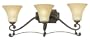 Thomas Lighting M1533-63 ST. James Three-Light 26-Inch W by 9-1/2-Inch H Bath Light, Painted Bronze