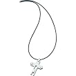 Titanium Cross Mens Pendant Necklace Jewelry 18" New