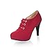 Charm Foot Fashion Womens Platform High Heel Ankle Boots