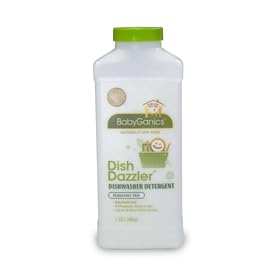 BabyGanics The Dish Dazzler Dish Washer Detergent, 1.18 L (40-Ounce)Bottle