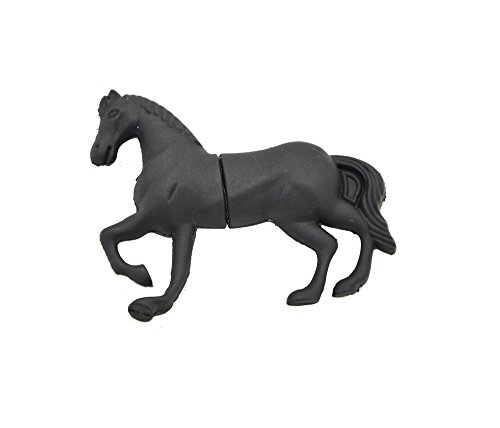 FEBNISCTE Cartoon Animal Black Horse Shape 8gb USB 2.0 Thumb Stick Pendrive