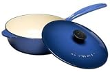 Le Creuset Enameled Cast-Iron 3-Quart Saucier Pan, Cobalt