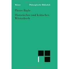 Historisches und kritisches W�rterbuch: Eine Auswahl der philosophischen Artikel: TEIL 1