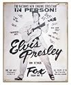 Elvis Presley Live Metal Sign