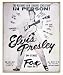 Elvis Presley Live Metal Sign