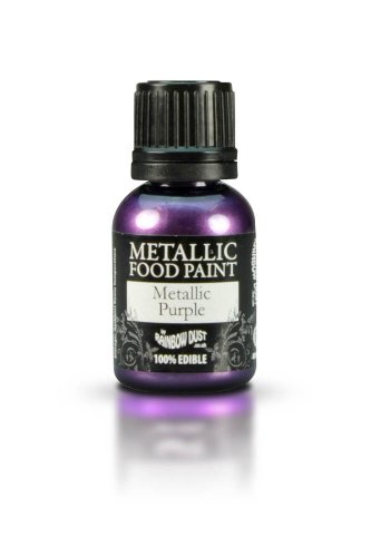 Rainbow Dust Metallic Purple Edible Food Paint