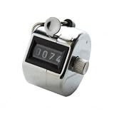 Tally Counter w/Finger Ring, Silver - With Finger Ring; White Numbers/Black Background(sold in packs of 3)