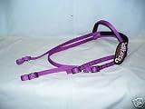 WEAVER TACK BRIGHT PURPLE NYLON HORSE HEADSTALL PONY