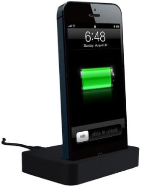 DGL Group VEIP5-079-BLK 8-Pin Lightning Charge/Sync Dock for iPhone 5 - Retail Packaging - Black