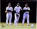 Signed Yankees, New York 8x10 By Hideki Matsui, Johnny Damon and Gary Sheffield