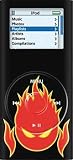 Fire Face - Apple iPod nano 2G (2nd Generation) 2GB 4GB 8GB Hard Case iJacket - Shock Absorbent Hard Protective Faceplate Cover + FREE Rotating Belt Clip Holster + FREE Lanyard + FREE Screen Protector