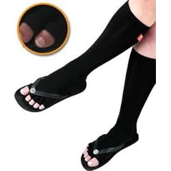Pedisavers - Individual Toes Full-Length Pedicure Socks 1-pr - Black