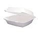 Dart 95HT1 9.5 Inch Length by 9.3 Inch Width by 3 Inch Height White Color Large Single Compartment Foam Hinged Lid Carryout Container 100-Pack (Case of 2)
