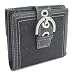 Coach Soho Mini Signature French Purse Womens Handbag 6524 Silver / Black