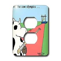 Londons Times Funny Cow Cartoons - Cow Vault - Light Switch Covers - 2 plug outlet cover