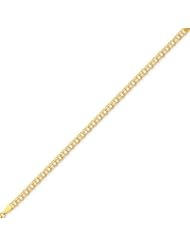 14k Doubl Link Charm Bracelet, Best Quality Free Gift Box Satisfaction Guaranteed