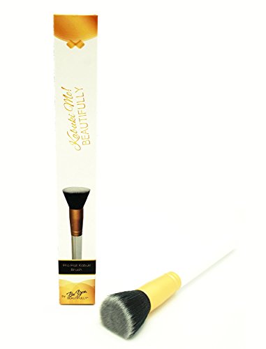 ULTIMATE Flat Top Kabuki Brush on Amazon From Be You, BEAUTIFULLY. Professional Makeup Artist Approved. Perfect for Blending Liquid, Cream, Mineral Cosmetics and Translucent Powder.
