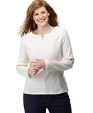 Style&co. Plus Size Henley Top with Woven Yoke