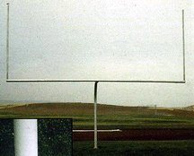 Aluminum High School Football Gooseneck Goal 