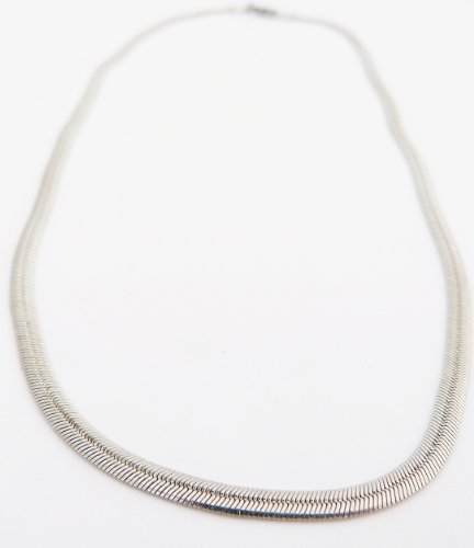 Silberkette im Feingeflecht, 3 mm 50 cm antinickel
