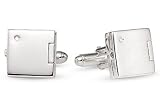 Sterling Silver Cufflink With Diamonds