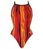 Dolfin Women's Cruz Competition V-2 Back Swimsuit - Red - 30