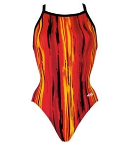 Dolfin Women's Cruz Competition V-2 Back Swimsuit - Red - 30