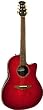 Ovation CSE24 Celebrity Mid-Depth Acoustic-Electric Guitar, Cherry Cherry Burst