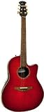 Ovation CSE24 Celebrity Mid-Depth Acoustic-Electric Guitar, Cherry Cherry Burst