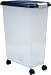 IRIS Airtight Pet Food Storage Container, 45-47 Quart, Navy