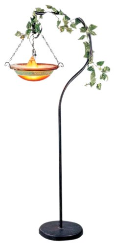 Smart Solar Magic Mist Hanging Magic Mist Floor Fountain - clear cranberry bowl