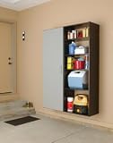 4 Foot Wide Garage Storage Unit with Full Length Door