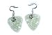 PickC Jewelry Guitar Pick Earrings - White and Silver PickC Jewelry Guitar Pick Earrings - White and Silver