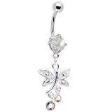 Aurora Gem Daydream Dragonfly Belly Ring